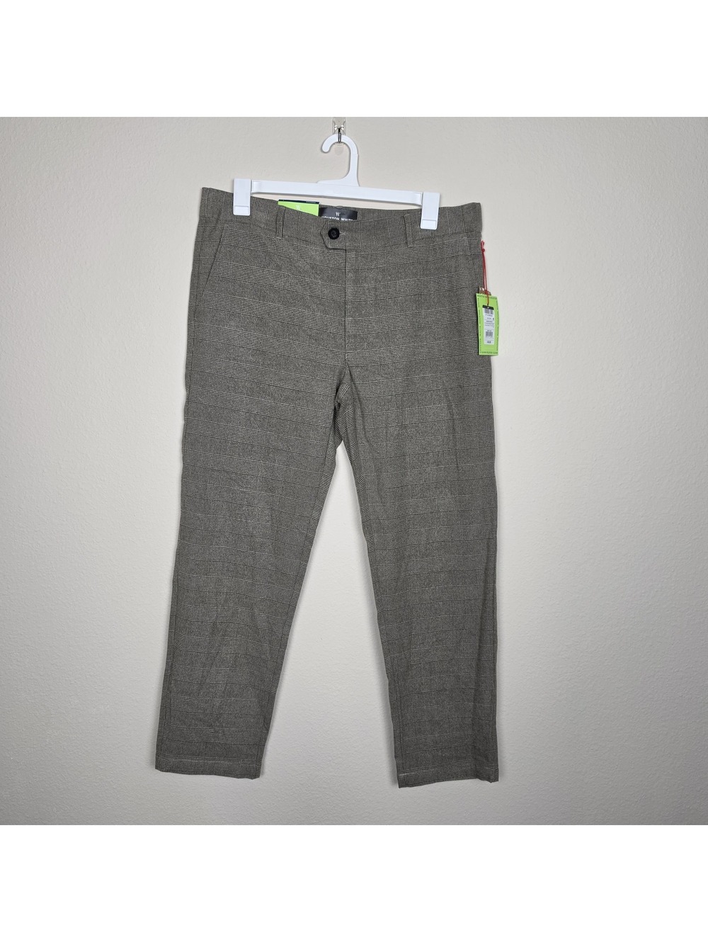 Houston White Adult Straight Plaid Suit Pants L